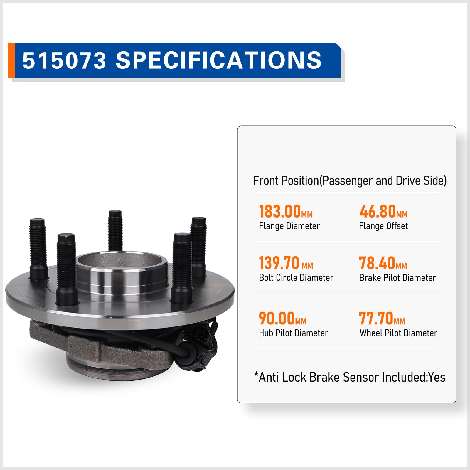 PAROD 515073 hub bearing exterior highlighting robust construction.