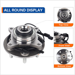 PAROD front hub bearing assembly close-up showing ABS sensor integration for Ford F-150.