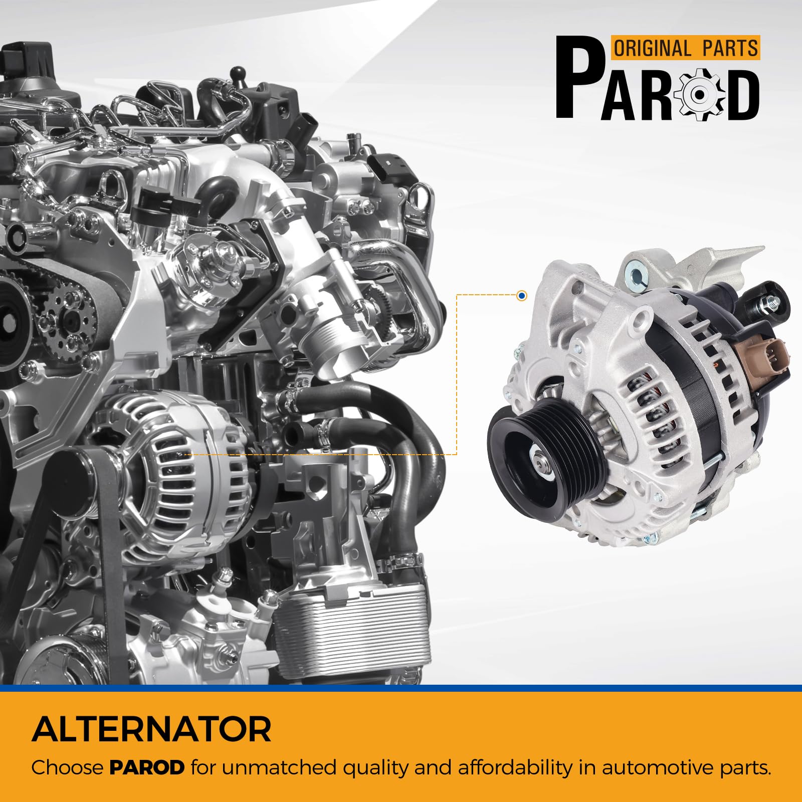 PAROD Honda Accord 2003-2007 alternator supporting consistent charging