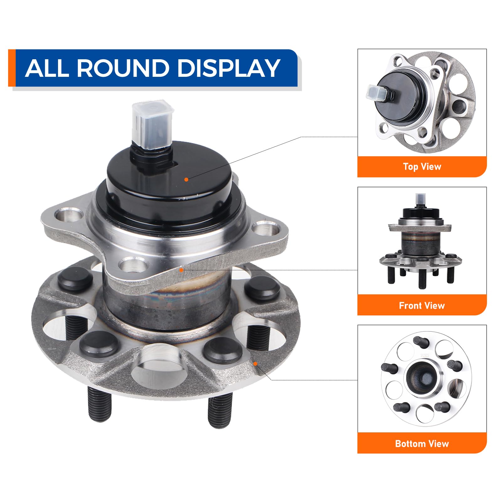 PAROD Prius rear wheel bearing assembly illustrating precise fit for Prius models.