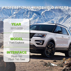 PARRATI 22-inch front wiper blade for Explorer delivers streak-free rain clearing