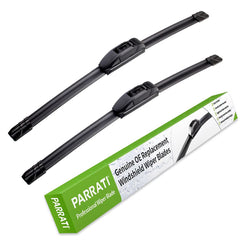 PARRATI premium wiper blades 21-20 set, clean, streak-free visibility on rainy days.