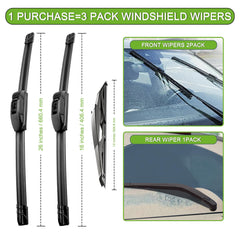 PARRATI easy-install wiper kit for RAV4 front or rear blades.
