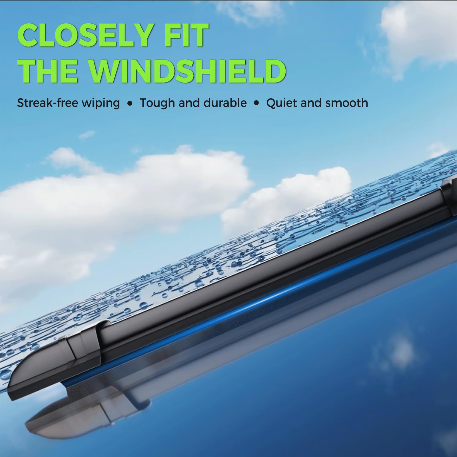 PARRATI Rav4 front 16 inch blade for precise fit and clear rain performance.