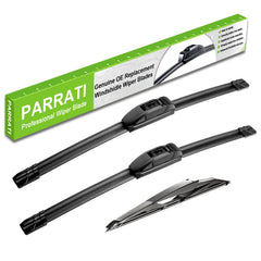 PARRATI windshield wipers front 16-inch for Jeep Wrangler, precise fit and smooth streak-free wipe.