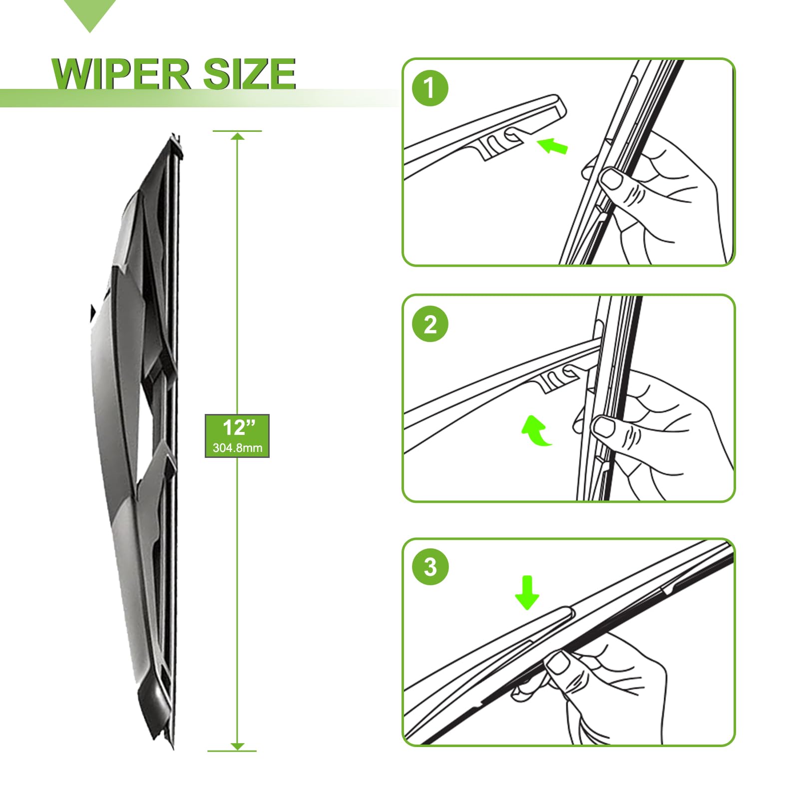 PARRATI windshield wipers whisper-quiet at highway speeds and wind lift reduction.