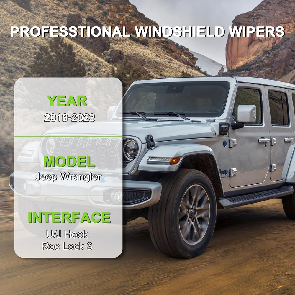 PARRATI windshield wipers rear 12-inch for Jeep Wrangler, dependable rear visibility.