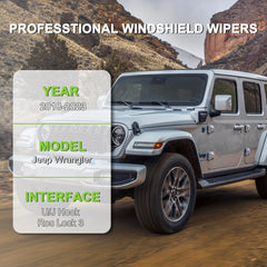 PARRATI windshield wipers rear 12-inch for Jeep Wrangler, dependable rear visibility.