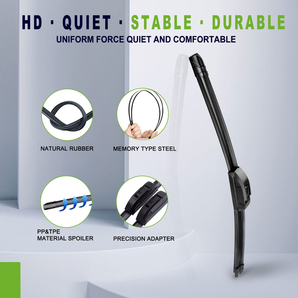 PARRATI wiperblade bracketless-design minimizes snow buildup on blades
