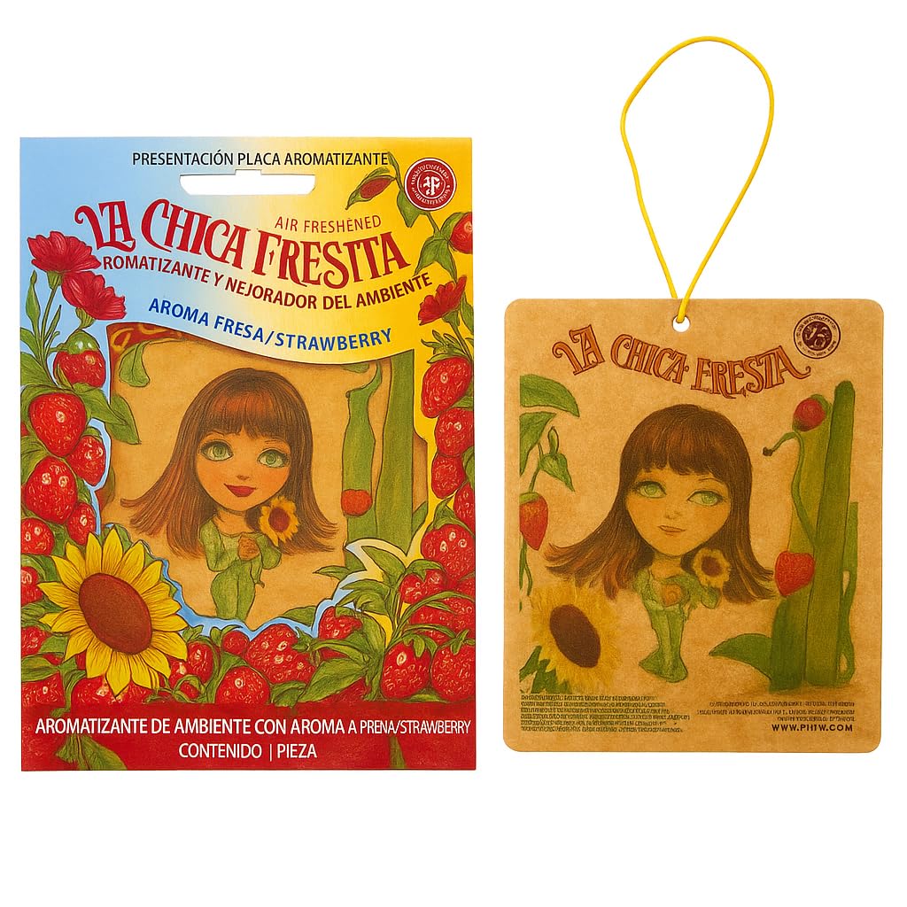 Parts Direct Chica Fresita 4pc pack in red packaging for car freshness.