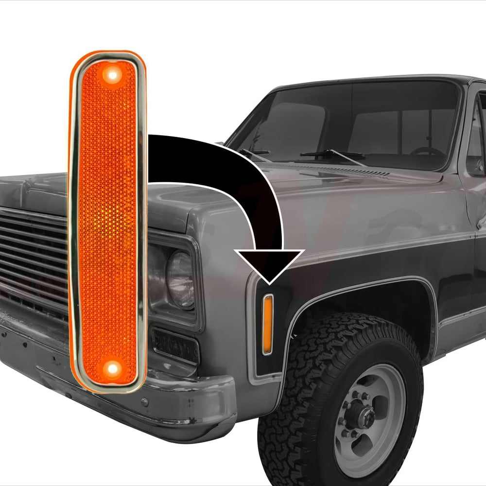 Parts N Go GM2550108 side marker assembly right for classic GM pickups.