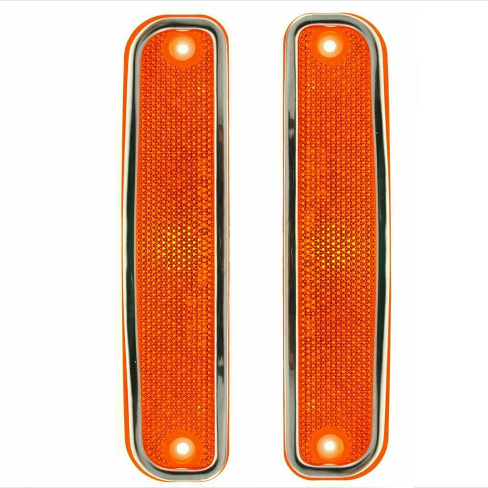 Parts N Go chrome-trim side marker light left for 1973–1980 GM C/K trucks boosts night visibility.