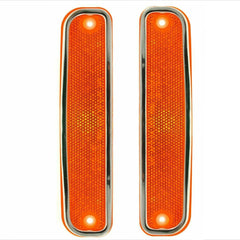 Parts N Go chrome-trim side marker light left for 1973–1980 GM C/K trucks boosts night visibility.