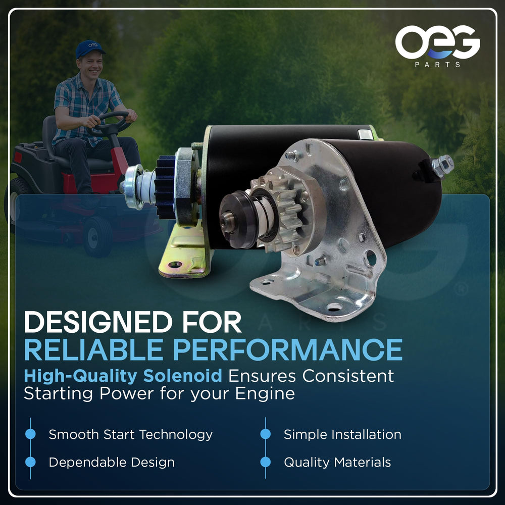 Parts Player OEG starter 9-tooth gear design for smooth engagement