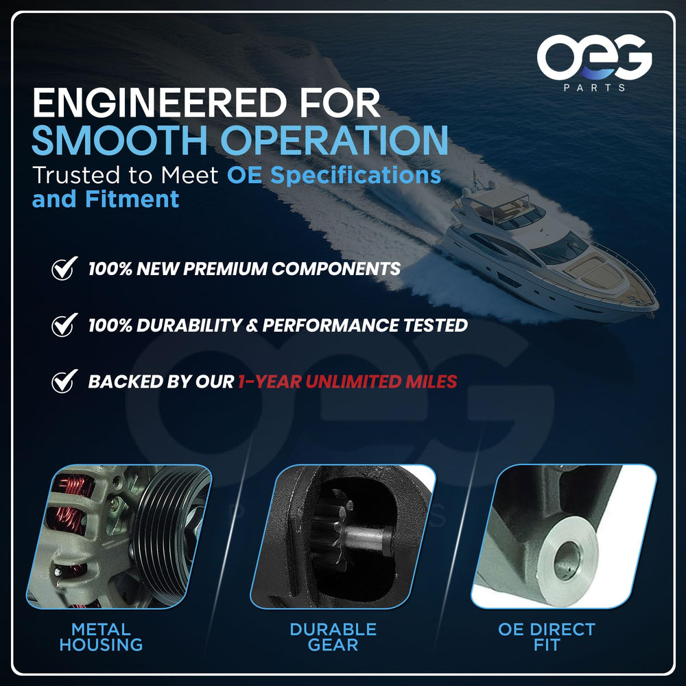 Parts Player OEG starter with black marine-grade body