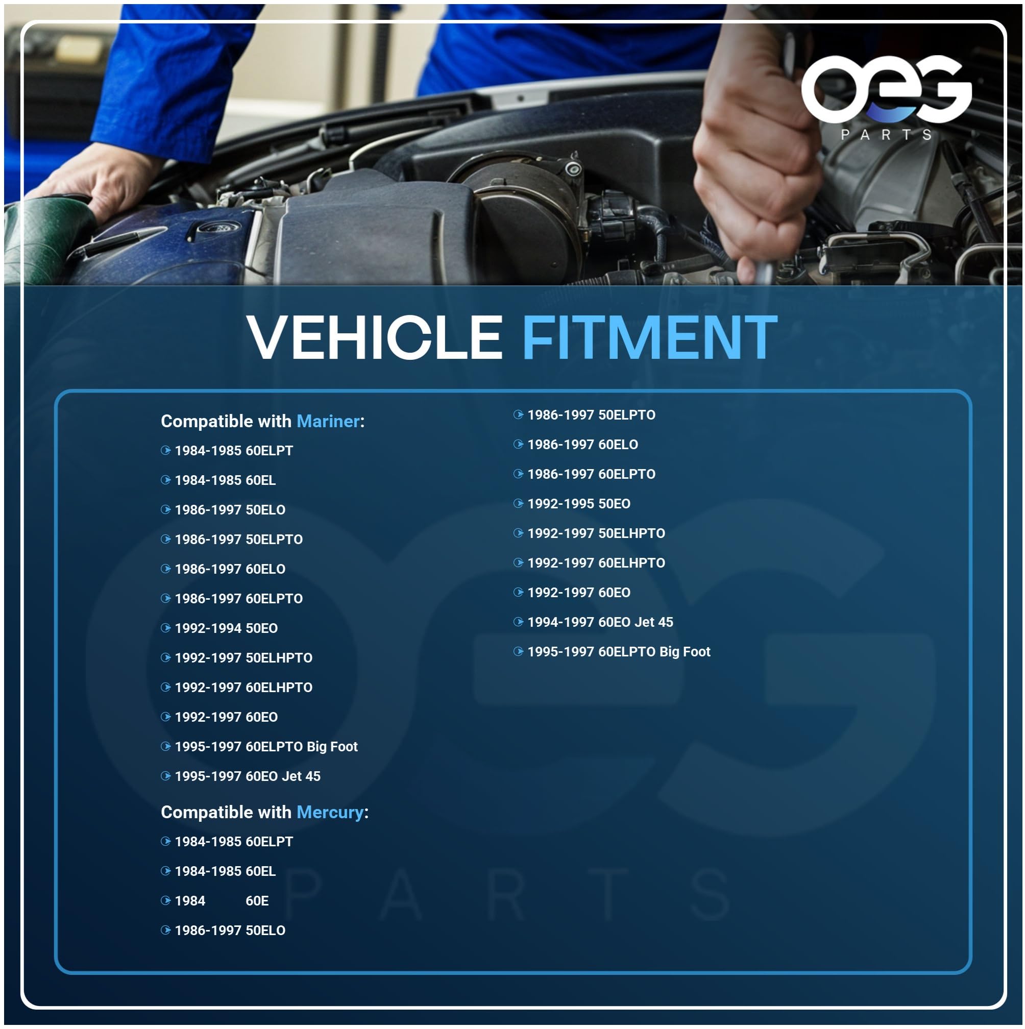 Parts Player OEG starter gear close-up demonstrates smooth engagement