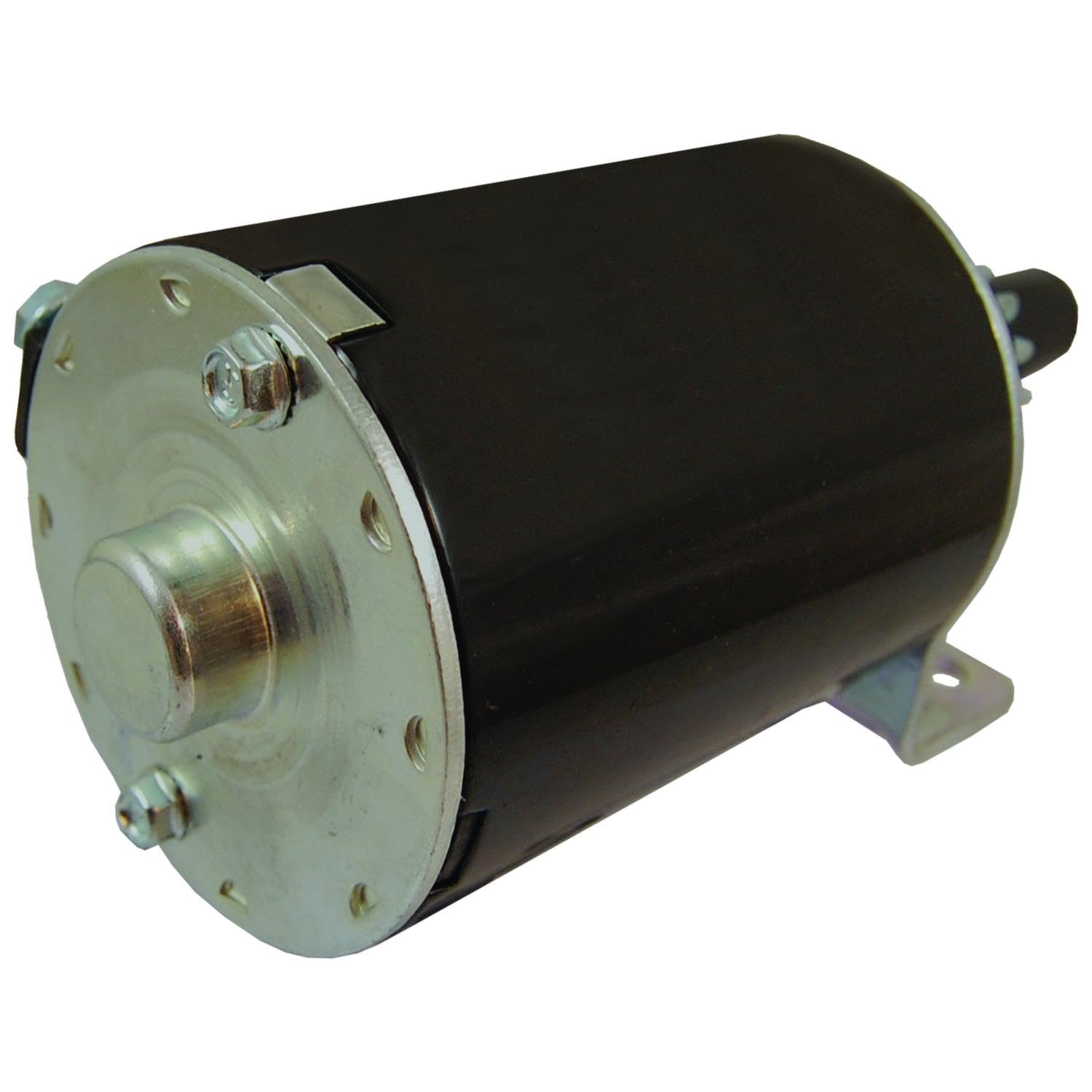 Installation-ready shot of Parts Player OEG starter mounted on engine base.