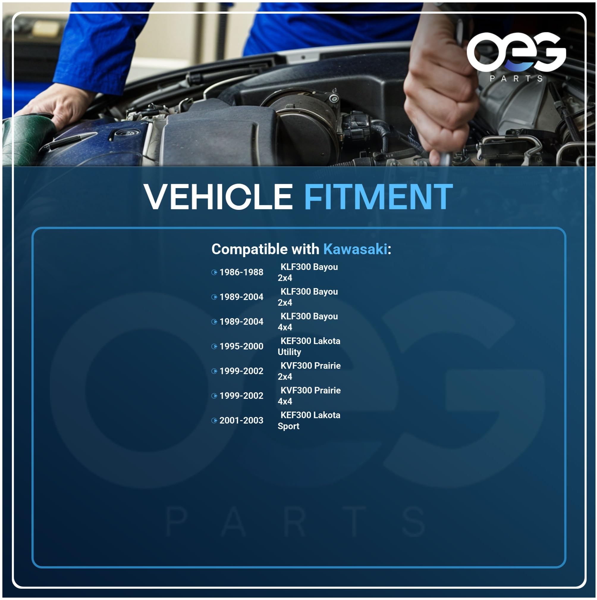 Parts Player OEG starter spline interface visible for reliable fit