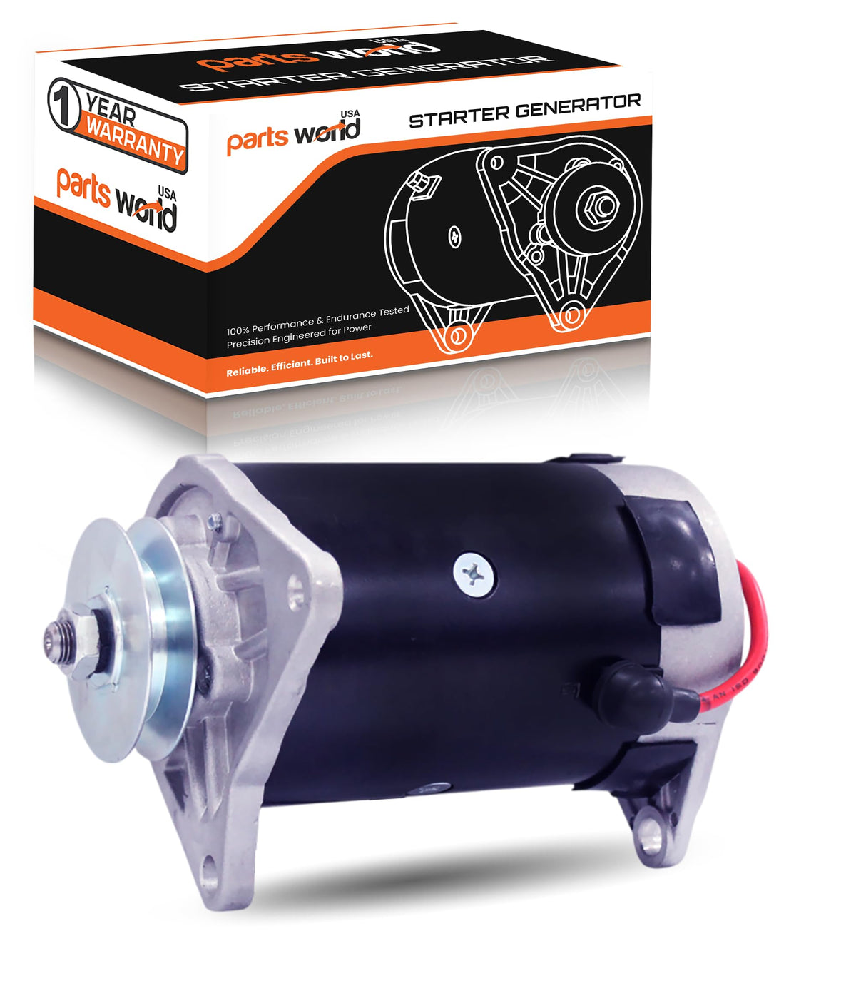 Parts World USA Yamaha starter generator for golf carts, 12V 22A, easy to install