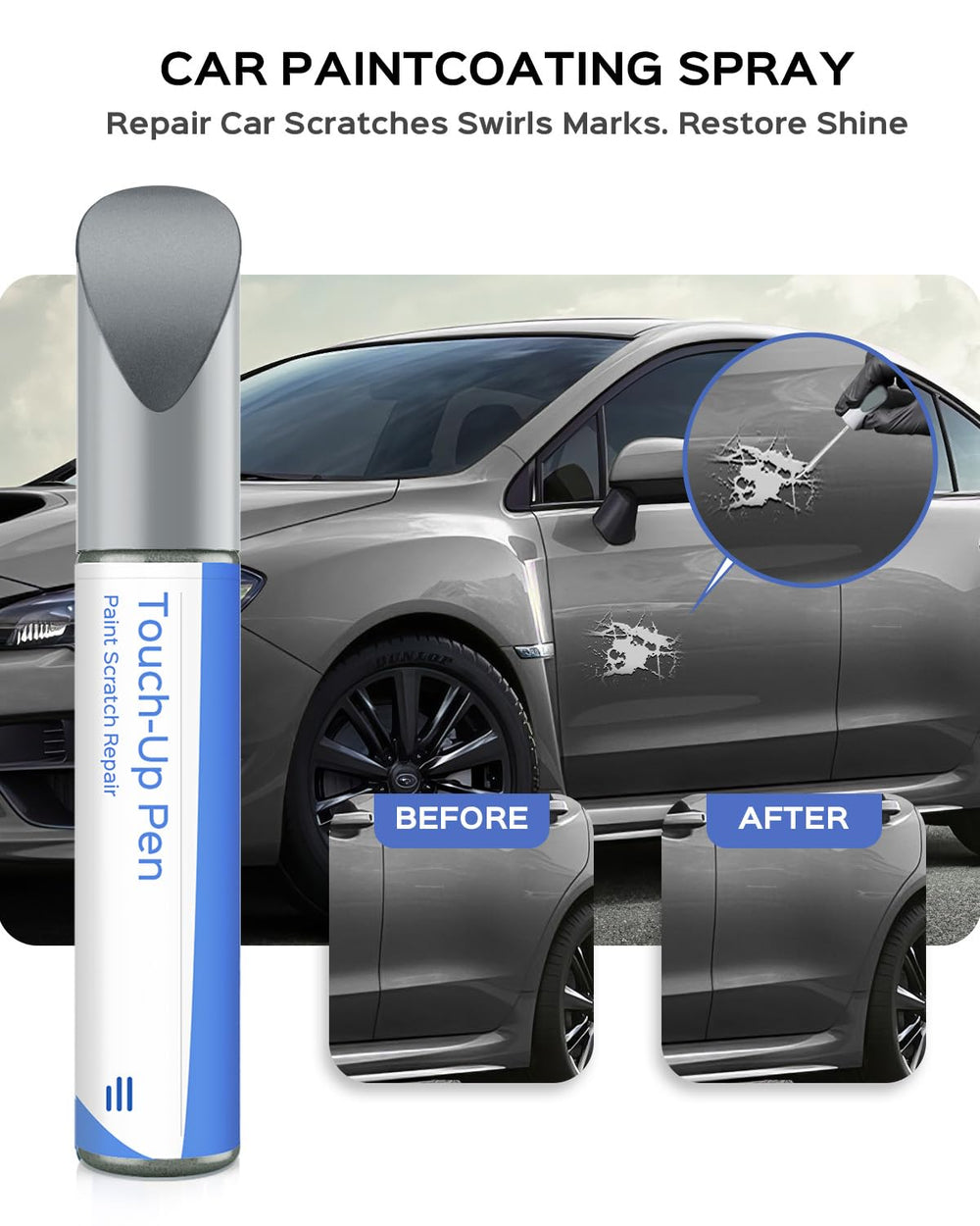 PARTS4EV G1U Ice Silver pen tip for precise color application.
