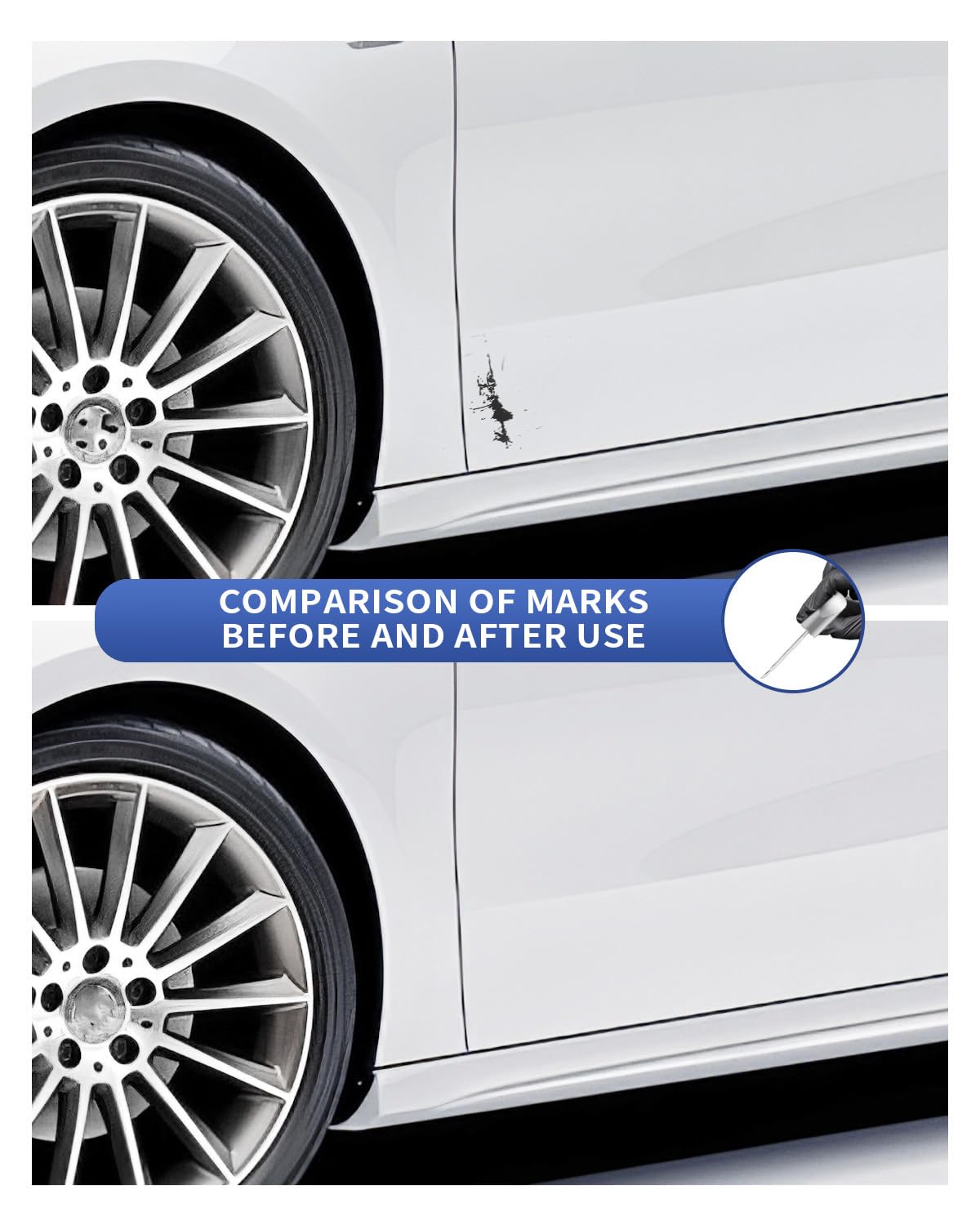 PARTS4EV temperature durable coating protects Mercedes surfaces in all weather.
