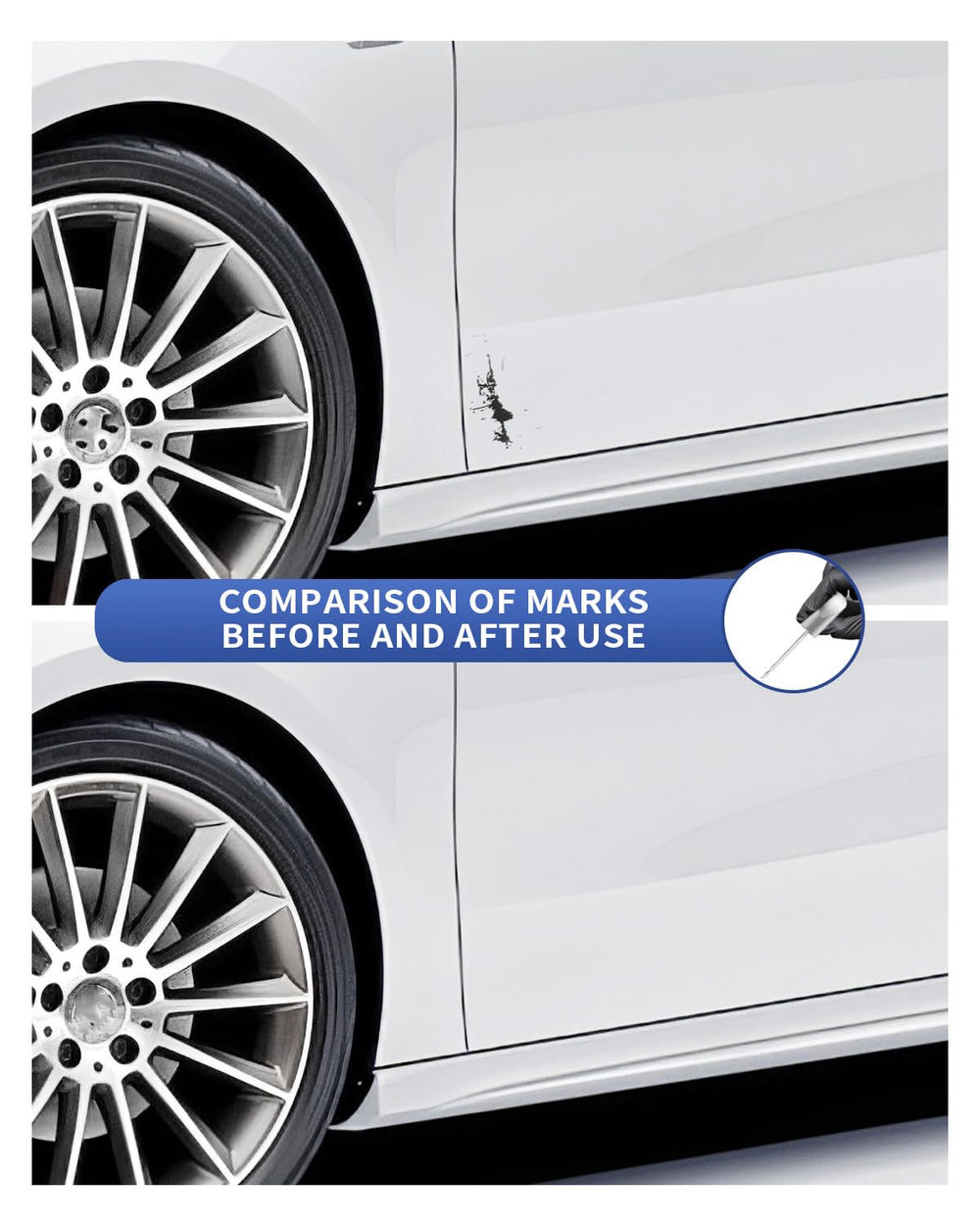 PARTS4EV temperature durable coating protects Mercedes surfaces in all weather.