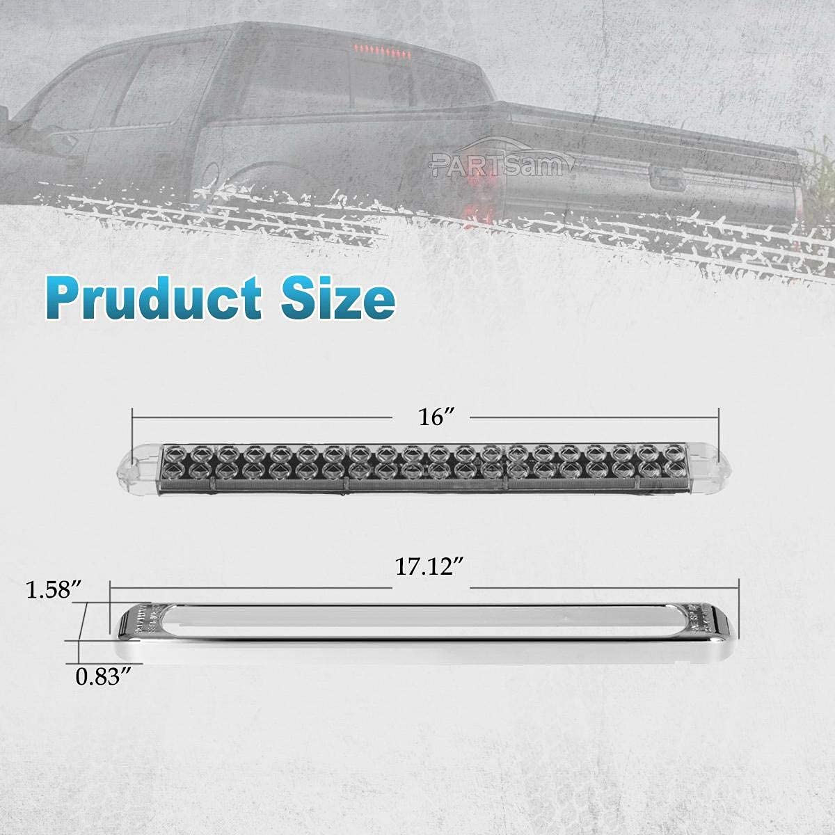 Partsam 12V tail light for trailers suits heavy trucks and utility vehicles.