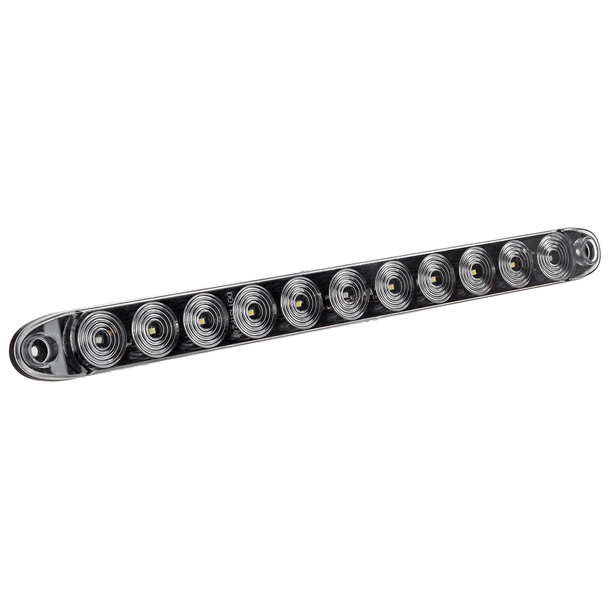 Partsam 15-inch red 3-ID bar horizontal or vertical mounting.