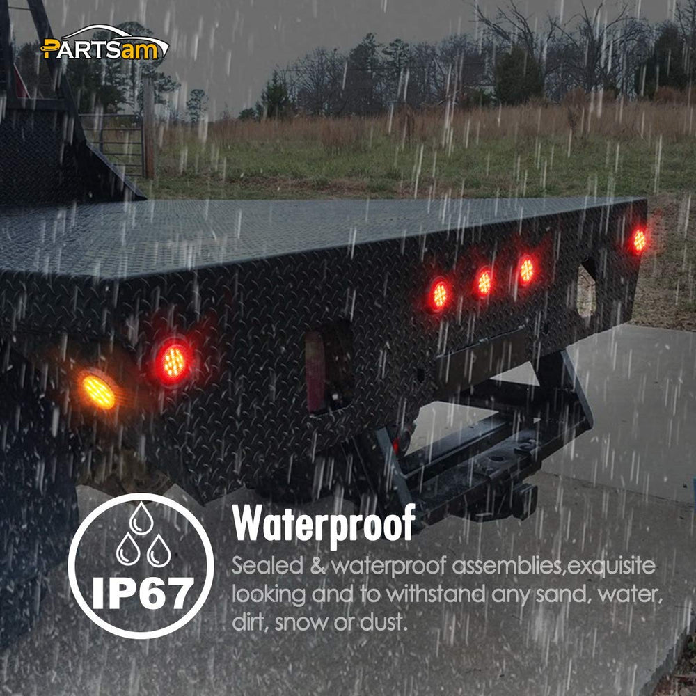 Partsam two-prong back plug enables quick, simple installation of marker lights.
