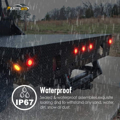 Partsam two-prong back plug enables quick, simple installation of marker lights.