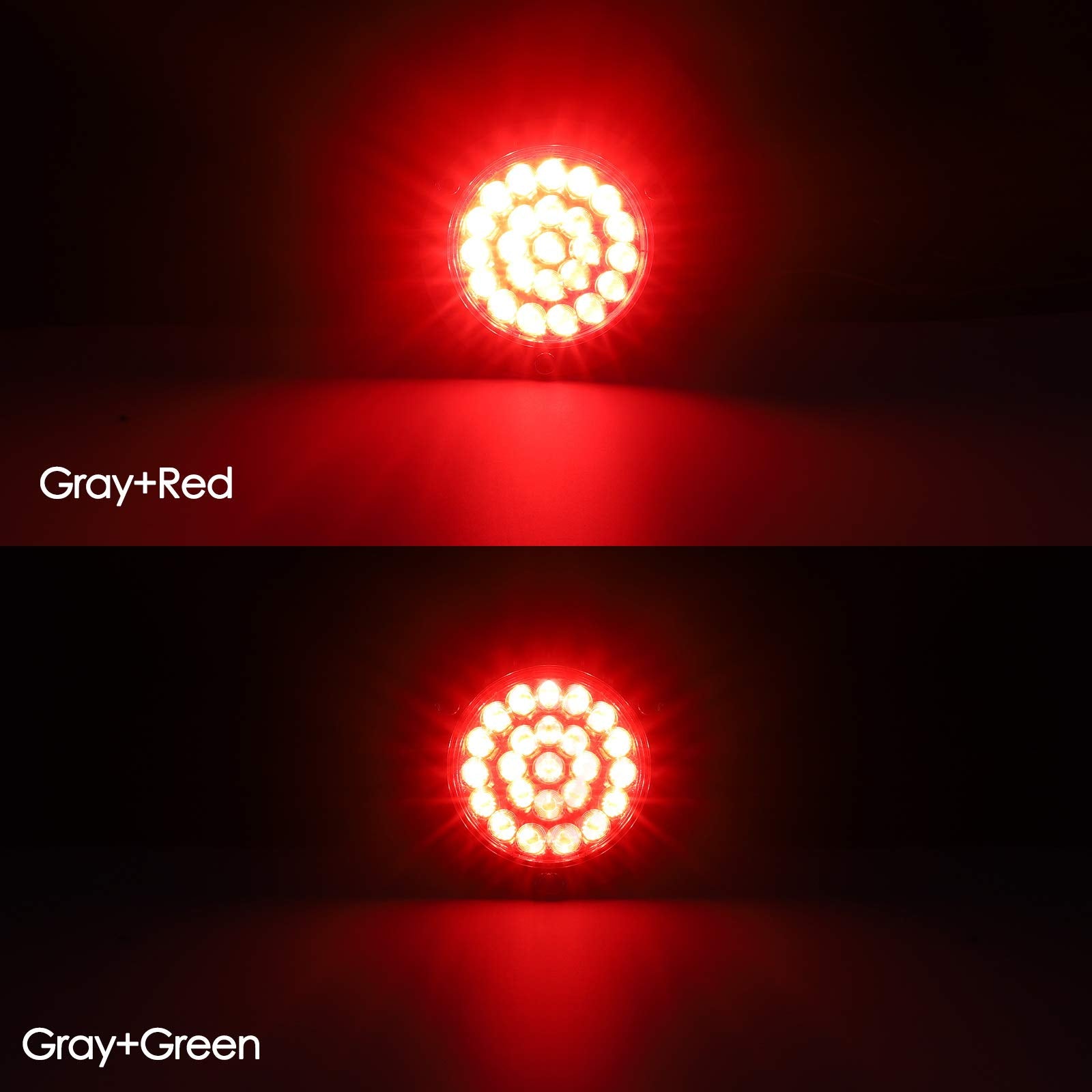 Partsam 24 LED round trailer light delivers bright stop and tail signals