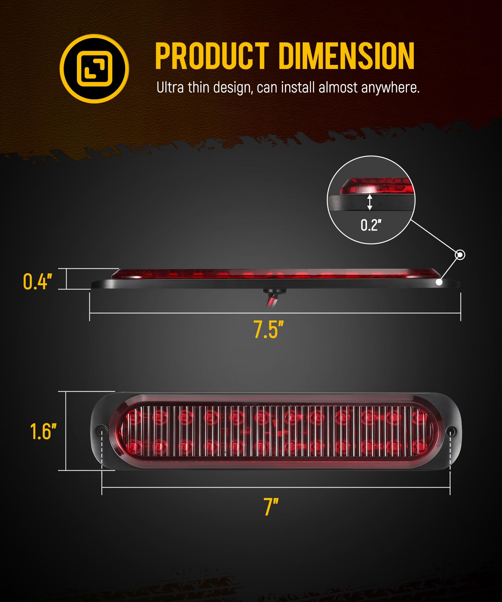 Partsam 24 LEDs illuminate rear signals for clear visibility.