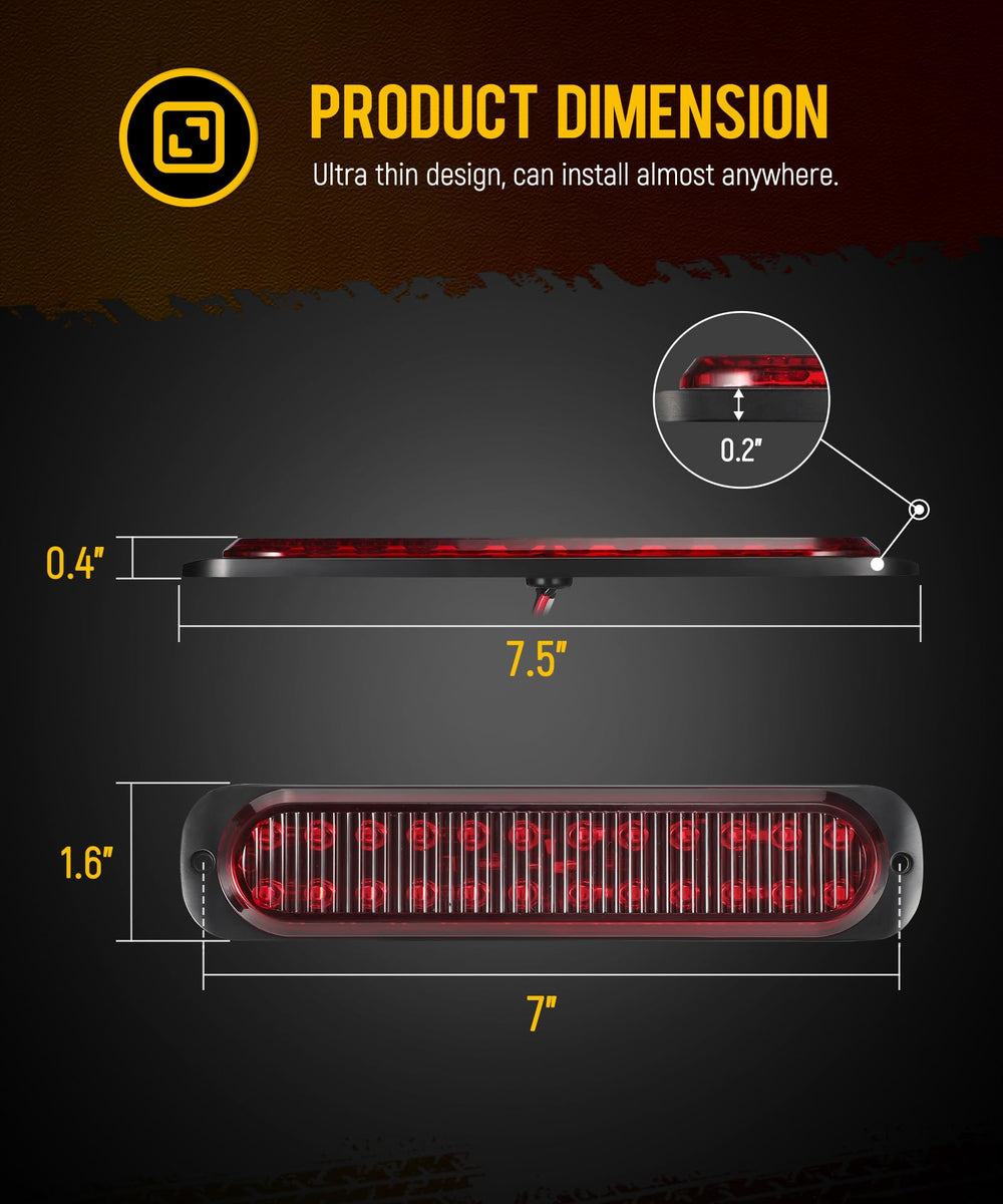 Partsam 24 LEDs illuminate rear signals for clear visibility.