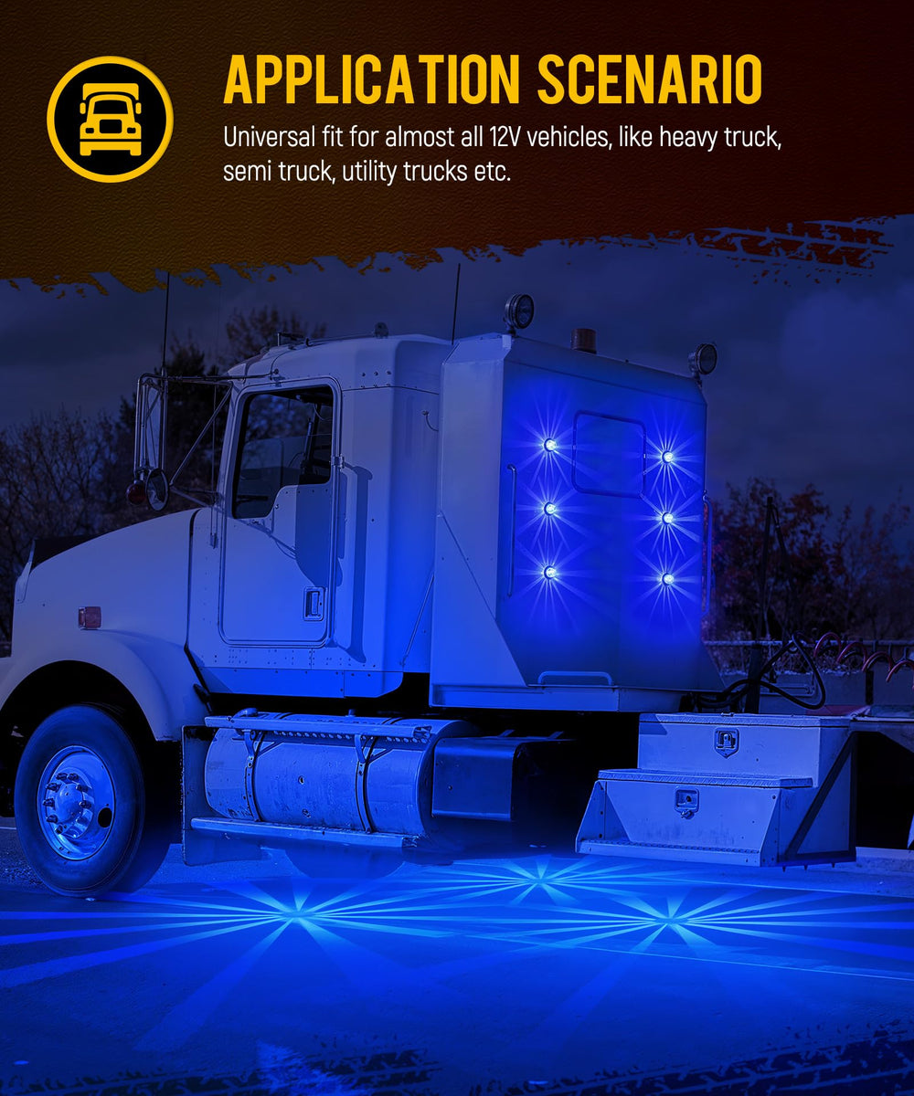 Partsam 2-pack blue Watermelon Lights for easy truck upgrade.