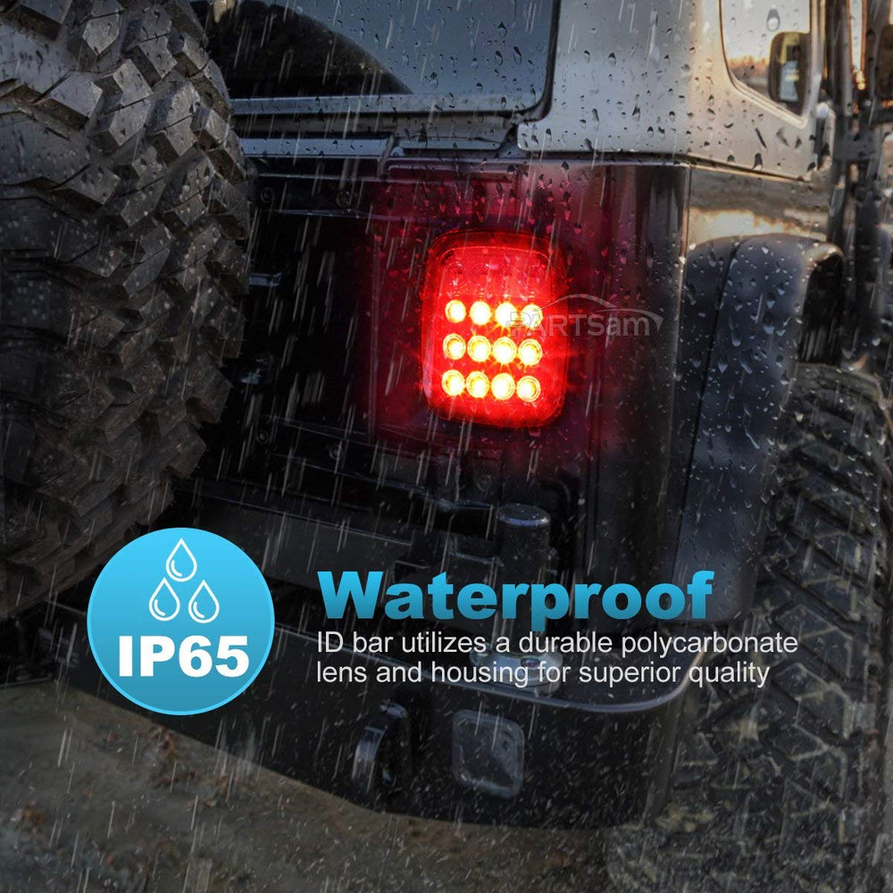 Partsam backup light with white LEDs for clear reverse signaling