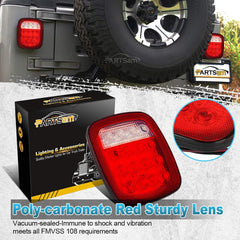 Partsam universal 16 LED light kit ready for DIY Jeep or truck installation