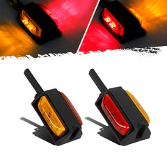 Partsam 2x4 LED rear red clearance lights boost trailer visibility from behind.