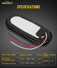 Partsam three-prong wiring pigtails simplify connecting stop, tail, and turn signals.