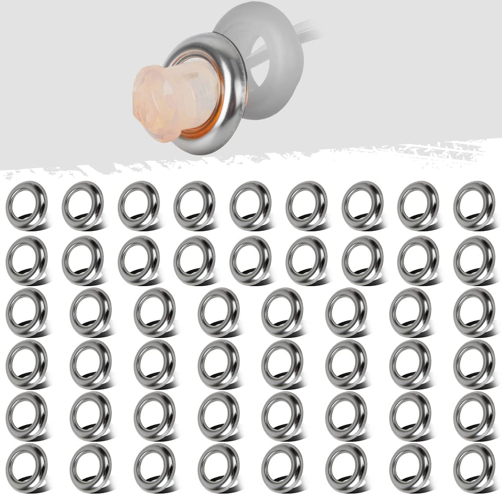 Partsam 3/4-inch round stainless steel trim ring chrome bezel enhances trailer lighting.