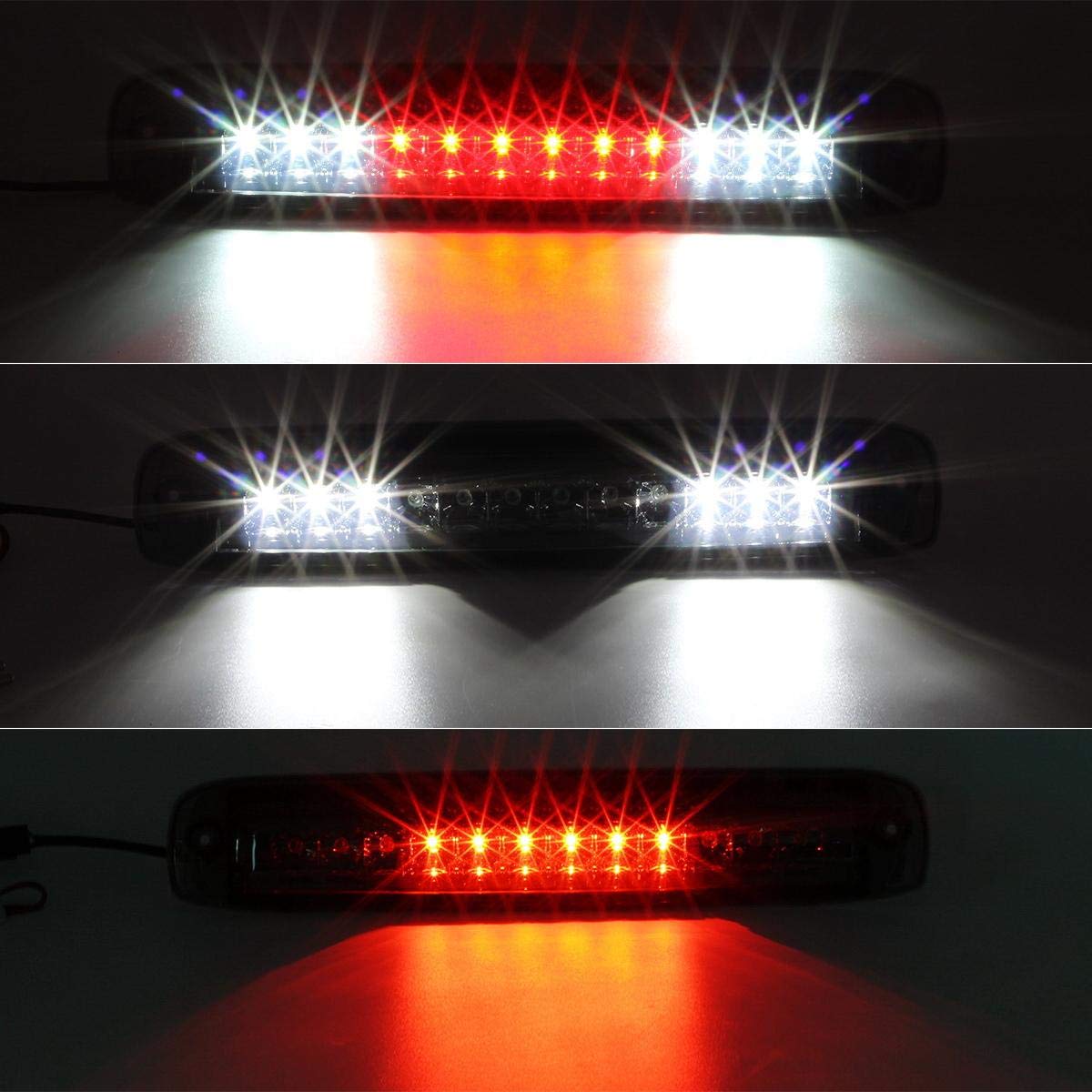 Partsam 3rd brake light LED assembly improves rear signaling on Silverado.
