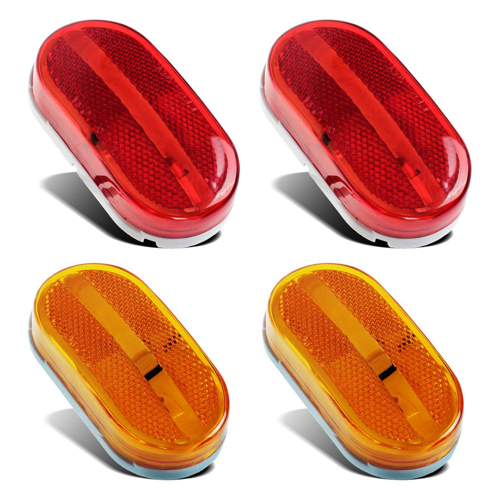 Partsam 4x LED front marker light with clear lens for enhanced nighttime visibility