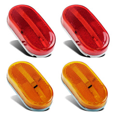 Partsam 4x LED front marker light with clear lens for enhanced nighttime visibility