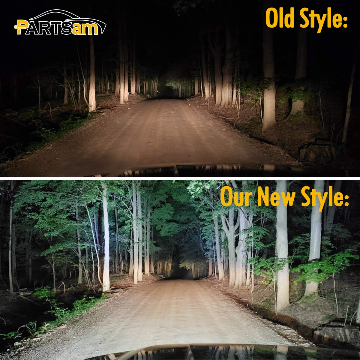 Partsam 6-inch LED light bar adjustable mount demonstrates flexible aiming