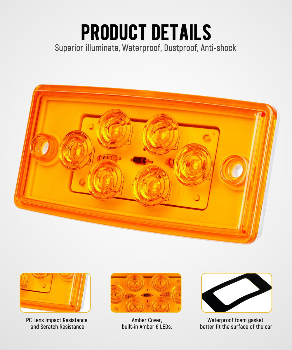 Partsam LED cab marker light with low power consumption