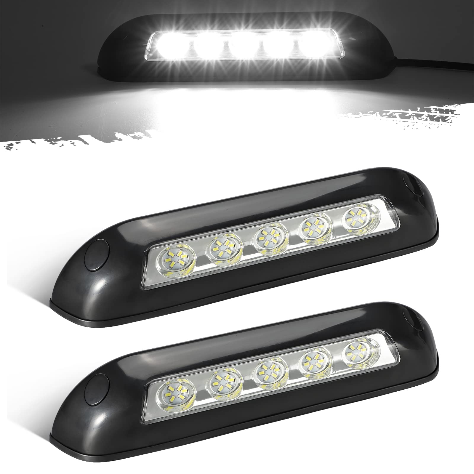 Partsam 8-inch RV porch light two-pack for reliable exterior illumination