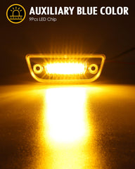 Partsam 9-LED cab light top roof marker boosts trailer signaling at night.