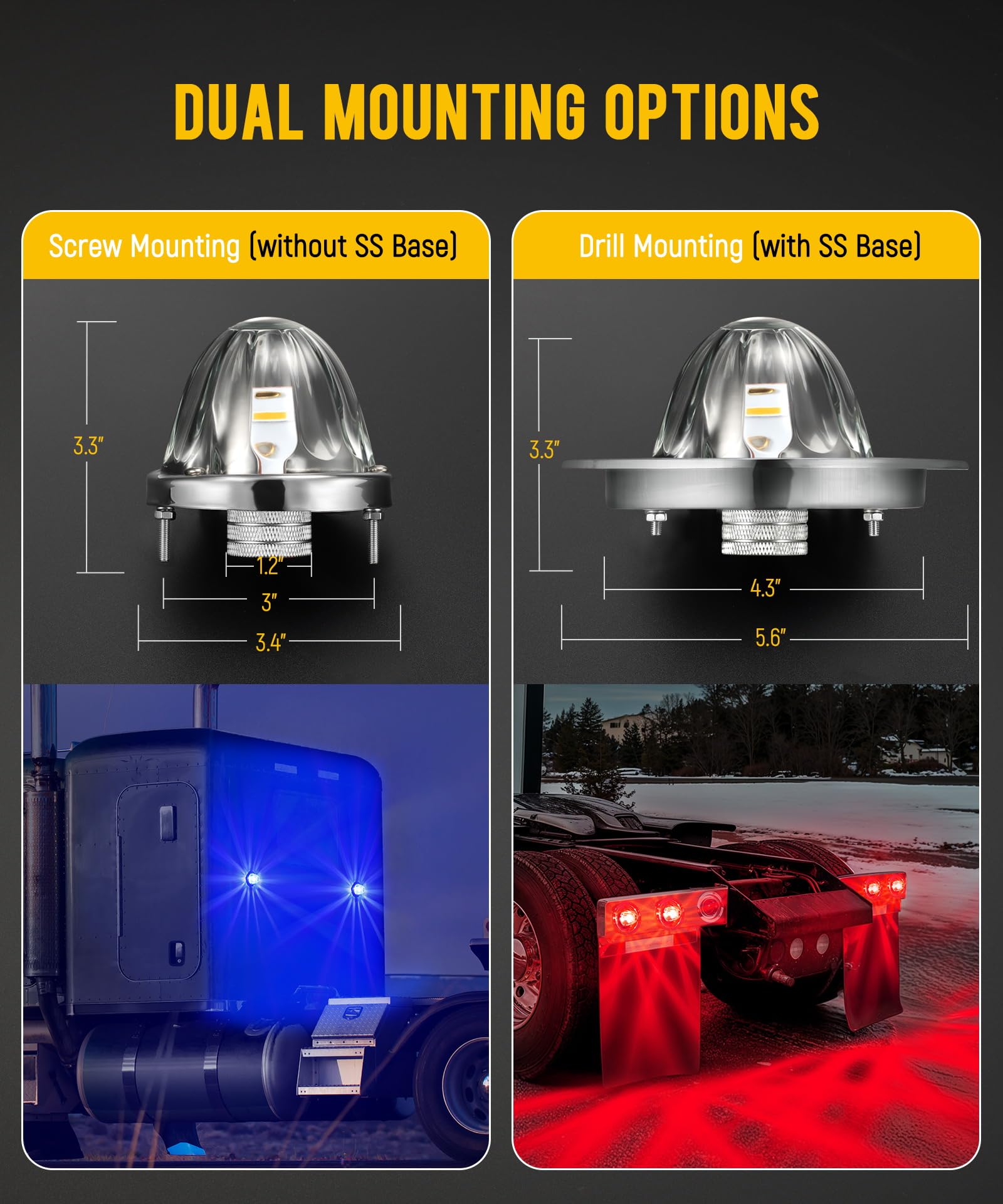 Partsam all-in-one dual-color light kit for quick installation and use.
