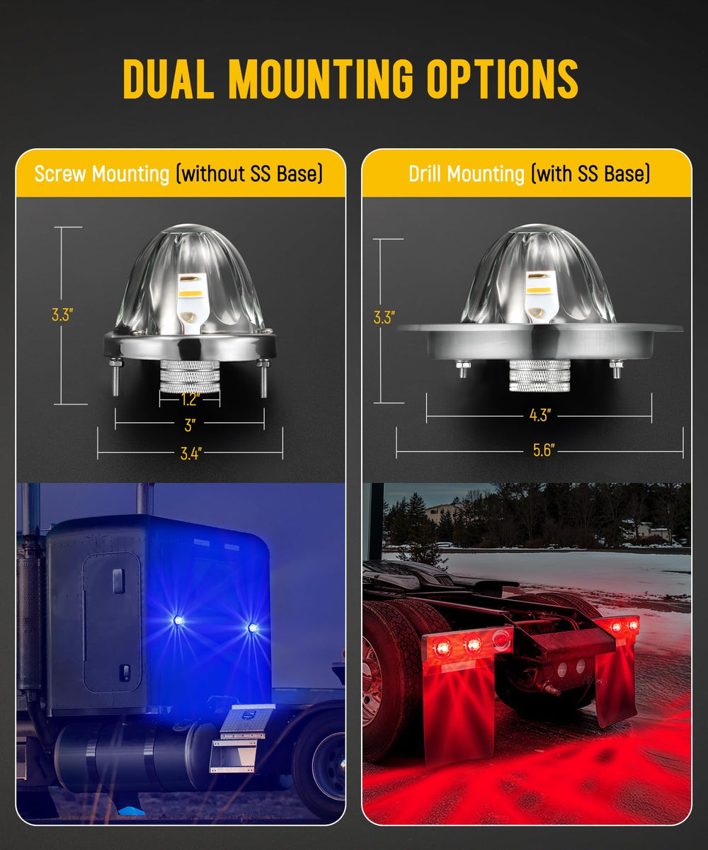 Partsam all-in-one dual-color light kit for quick installation and use.