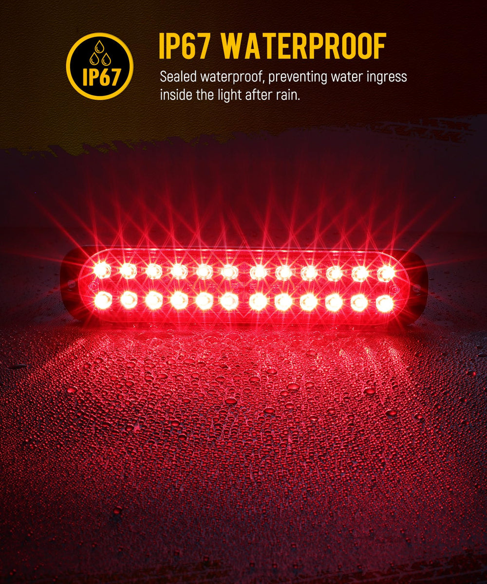 Partsam aluminum back plate aids heat dissipation for longer life.