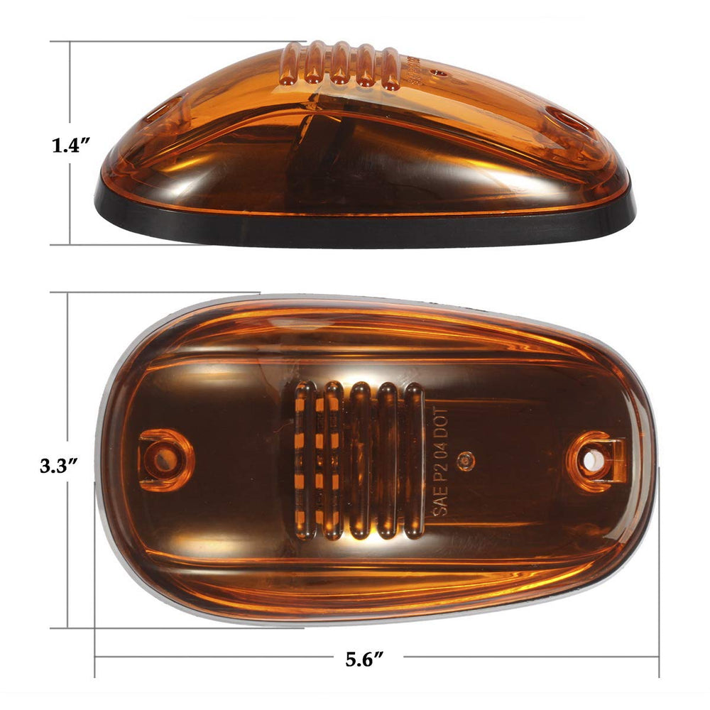 Partsam amber cab light installed on a Ram truck illustrating enhanced visibility